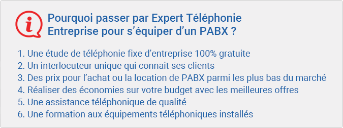 Equipez-vous d'un PABX pour votre entreprise. Location, achat, installation, tous services réalisés par des professionnels